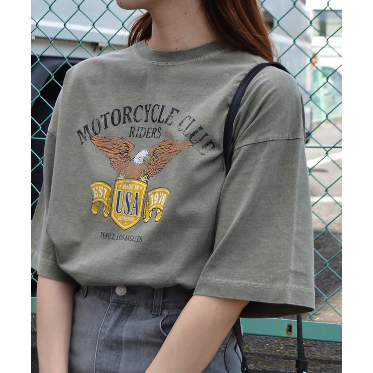 イーグルプリントピグメントTシャツ | ＆soiree | 詳細画像6 