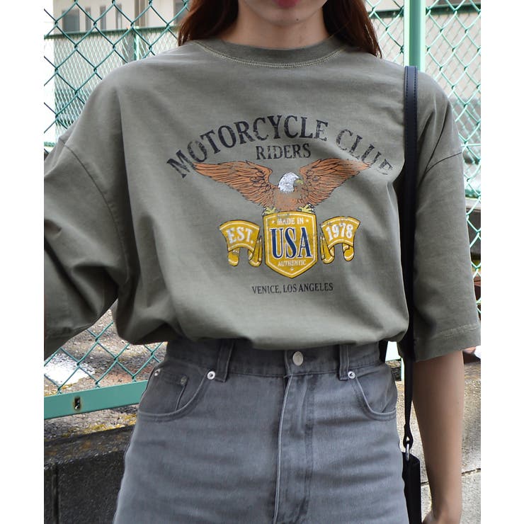 イーグルプリントピグメントTシャツ | ＆soiree | 詳細画像7 