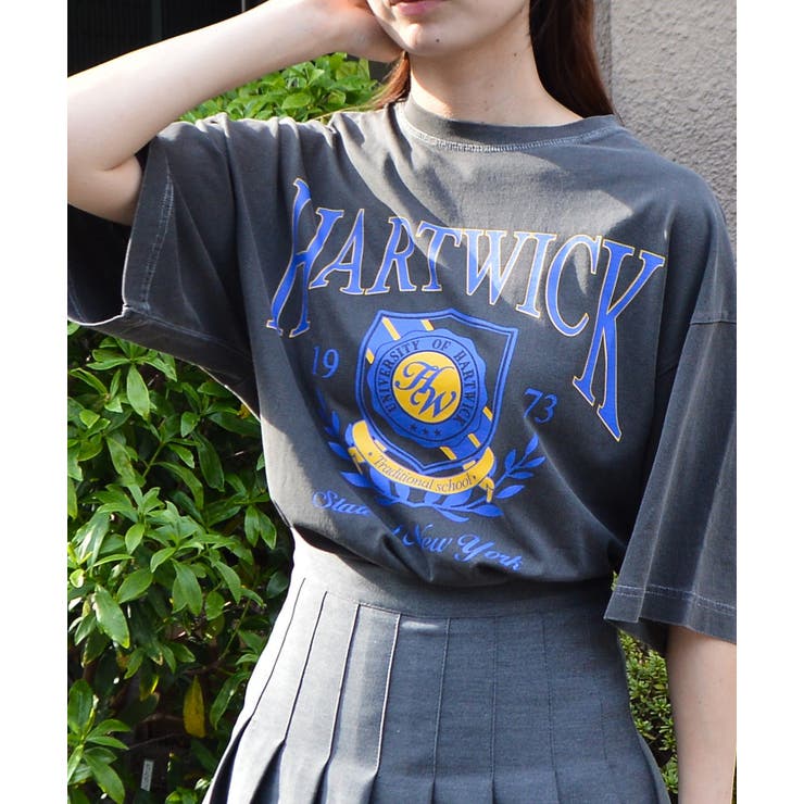 HARTWICKカレッジロゴ ピグメントTシャツ | ＆soiree | 詳細画像11 