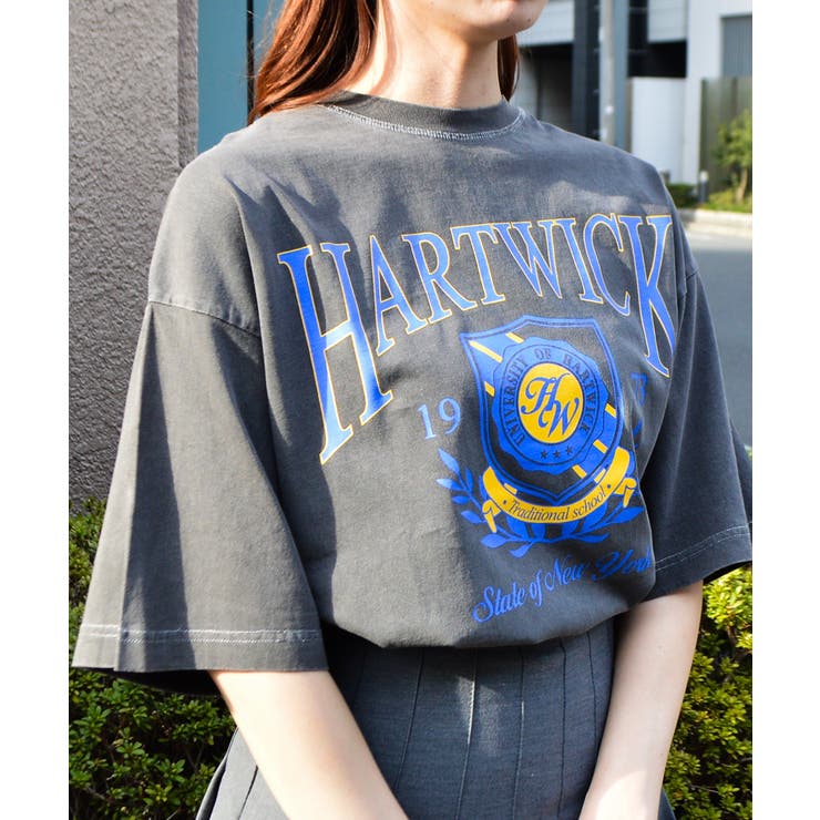 HARTWICKカレッジロゴ ピグメントTシャツ | ＆soiree | 詳細画像12 