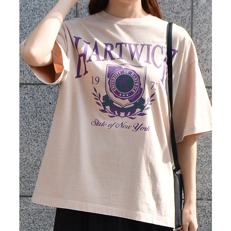 HARTWICKカレッジロゴ ピグメントTシャツ | ＆soiree | 詳細画像16 