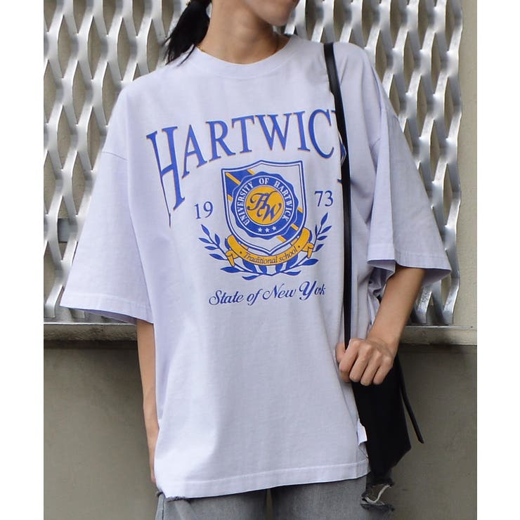 HARTWICKカレッジロゴ ピグメントTシャツ | ＆soiree | 詳細画像18 