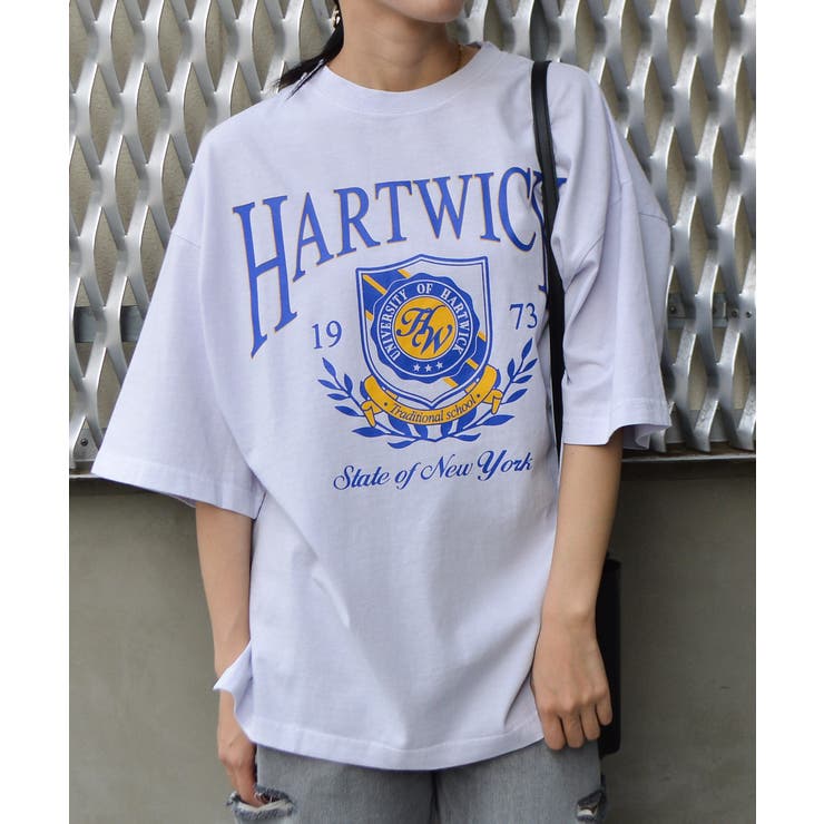 HARTWICKカレッジロゴ ピグメントTシャツ | ＆soiree | 詳細画像19 