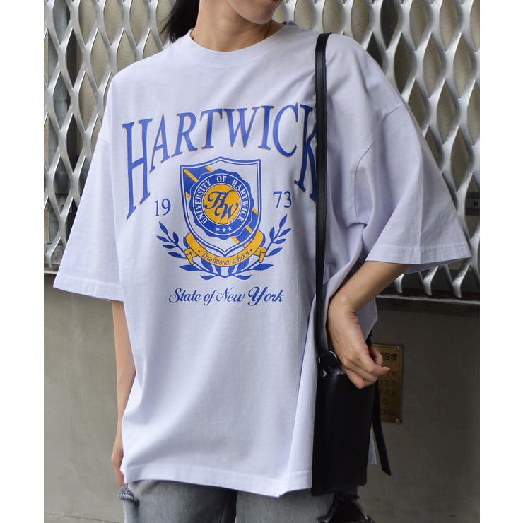 HARTWICKカレッジロゴ ピグメントTシャツ | ＆soiree | 詳細画像21 