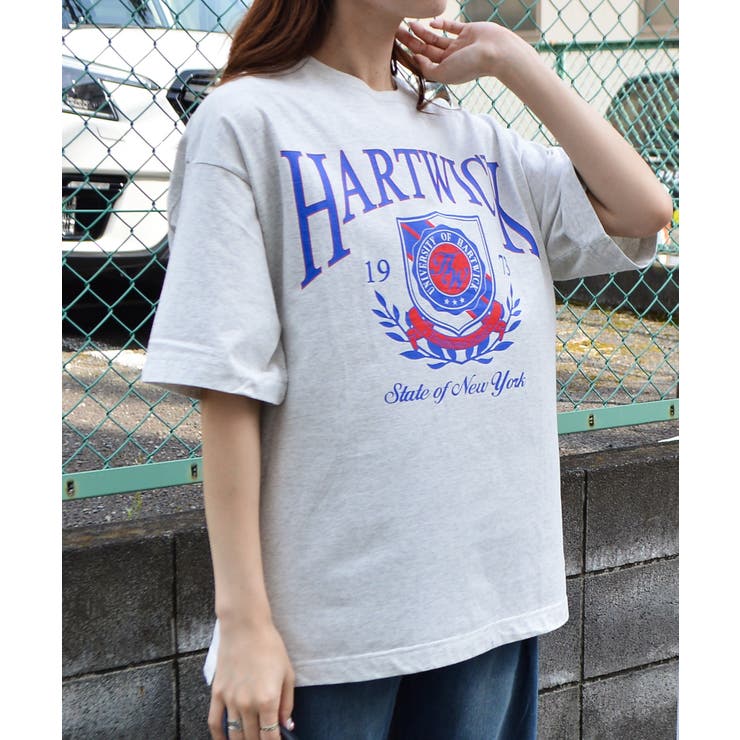 HARTWICKカレッジロゴ ピグメントTシャツ | ＆soiree | 詳細画像3 