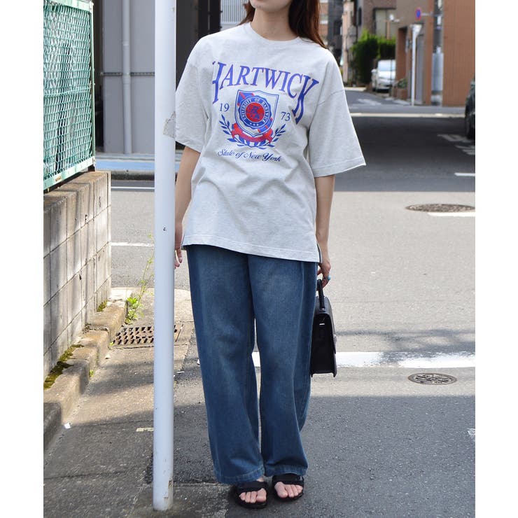 HARTWICKカレッジロゴ ピグメントTシャツ | ＆soiree | 詳細画像5 