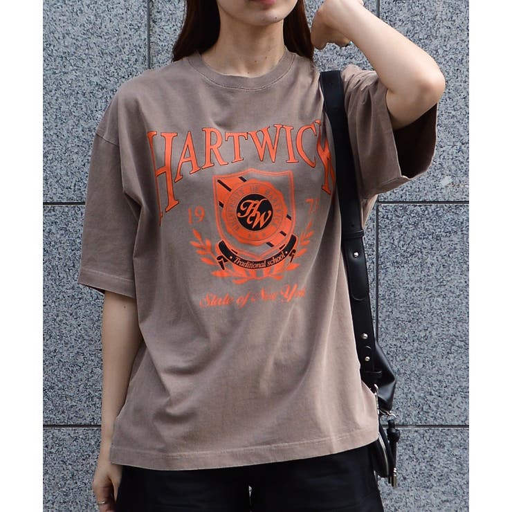 HARTWICKカレッジロゴ ピグメントTシャツ | ＆soiree | 詳細画像6 