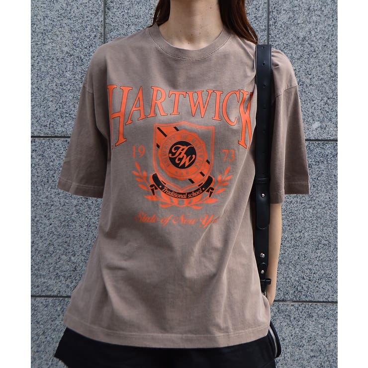 HARTWICKカレッジロゴ ピグメントTシャツ | ＆soiree | 詳細画像7 
