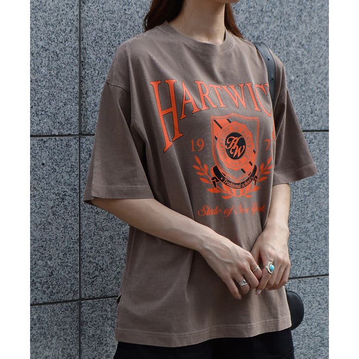 HARTWICKカレッジロゴ ピグメントTシャツ | ＆soiree | 詳細画像9 
