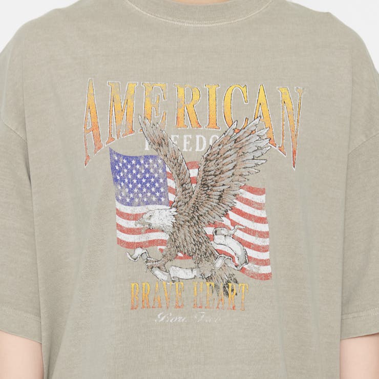 AMERICANプリント ピグメントＴシャツ | ＆soiree | 詳細画像10 