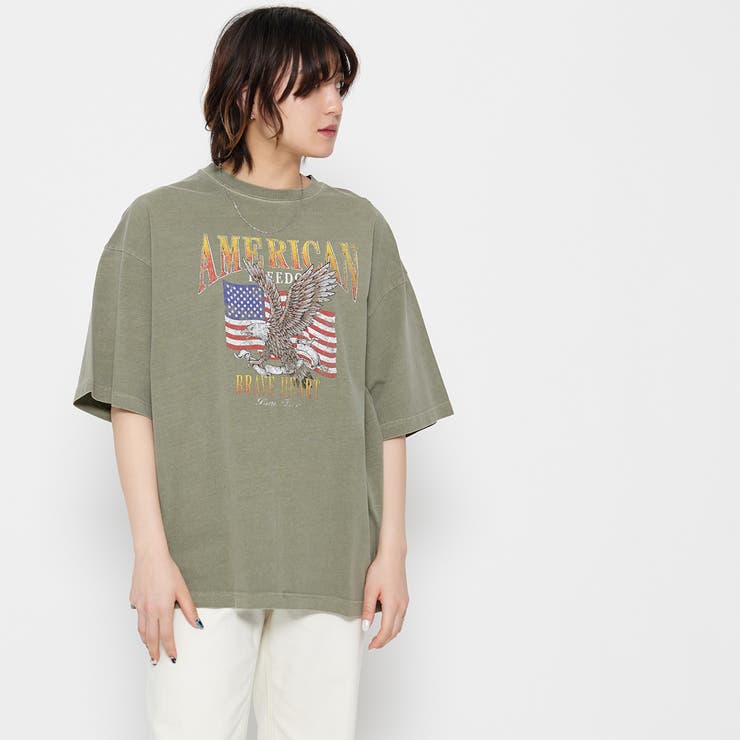 AMERICANプリント ピグメントＴシャツ | ＆soiree | 詳細画像27 