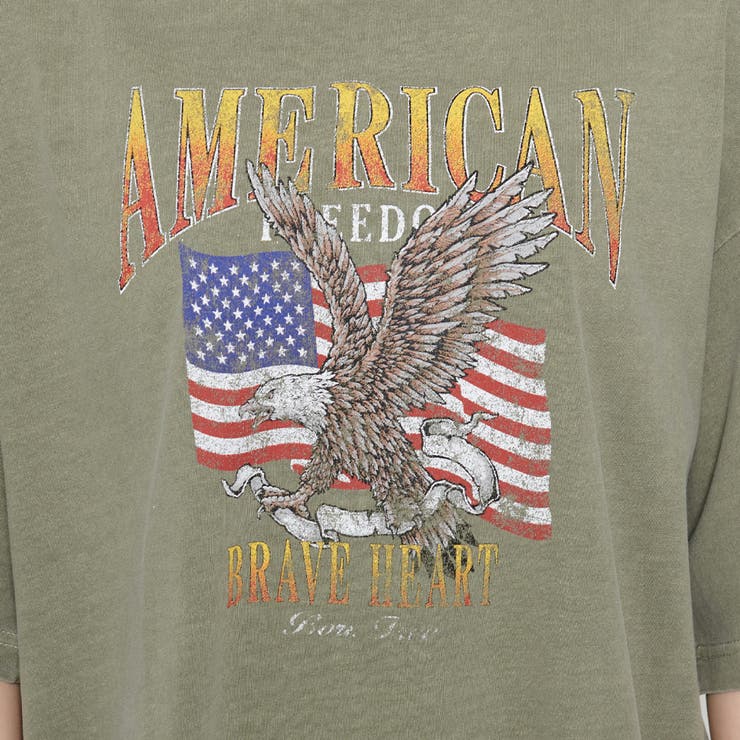 AMERICANプリント ピグメントＴシャツ | ＆soiree | 詳細画像30 