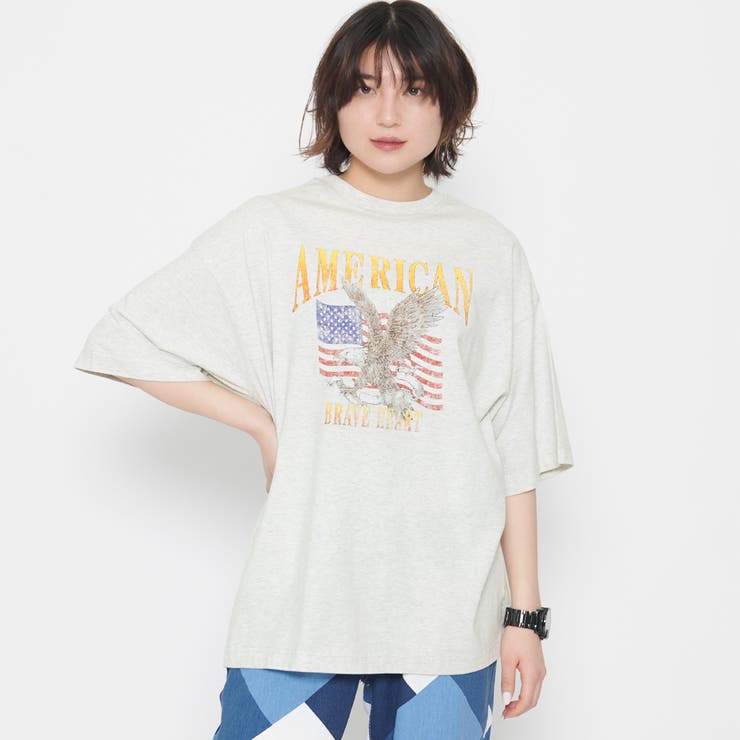 AMERICANプリント ピグメントＴシャツ | ＆soiree | 詳細画像34 