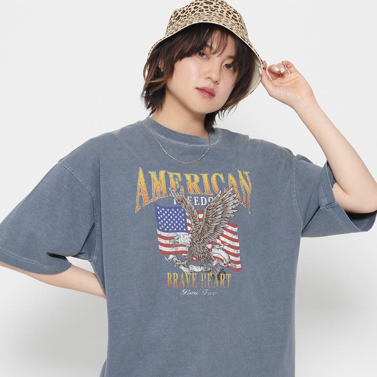 AMERICANプリント ピグメントＴシャツ | ＆soiree | 詳細画像4 