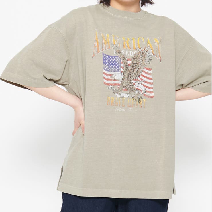 AMERICANプリント イーグルＴシャツ[品番：RADM0000956]｜MODISH GAZE