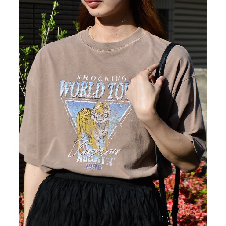 World Tourタイガープリント ピグメントＴシャツ | ＆soiree | 詳細画像2 
