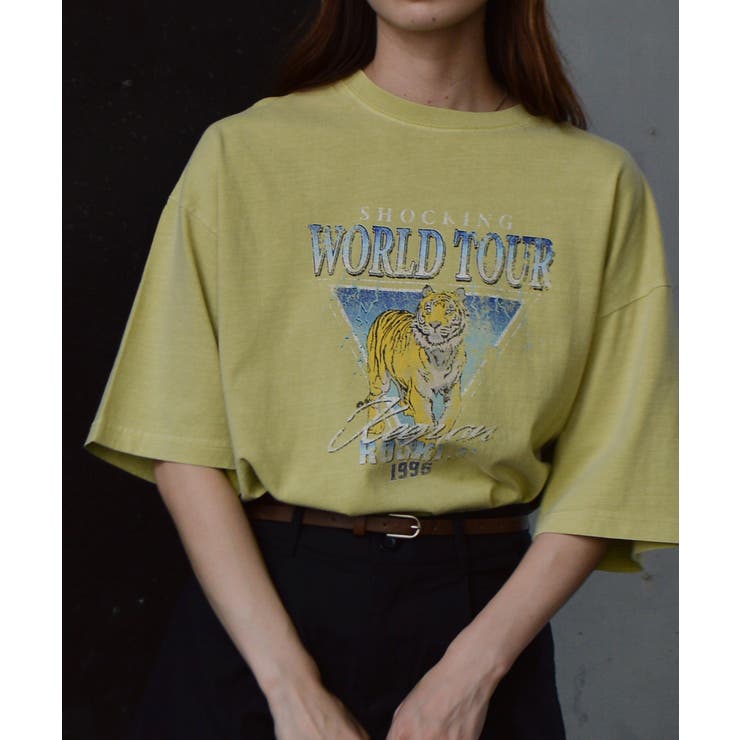 World Tourタイガープリント ピグメントＴシャツ | ＆soiree | 詳細画像22 