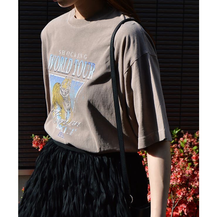 World Tourタイガープリント ピグメントＴシャツ | ＆soiree | 詳細画像4 