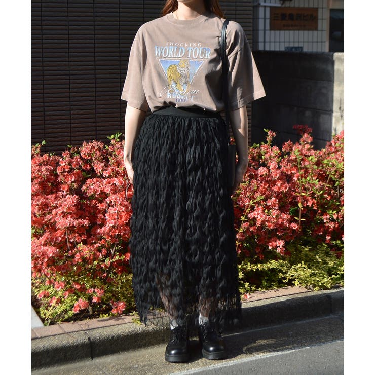 World Tourタイガープリント ピグメントＴシャツ | ＆soiree | 詳細画像5 