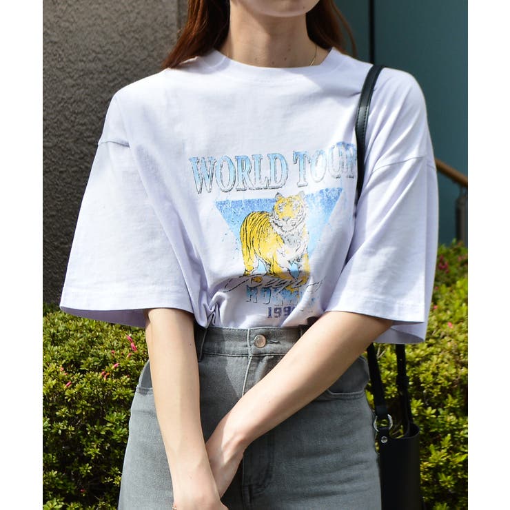 World Tourタイガープリント ピグメントＴシャツ | ＆soiree | 詳細画像6 
