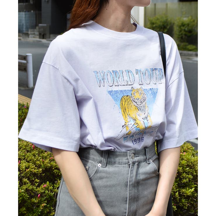 World Tourタイガープリント ピグメントＴシャツ | ＆soiree | 詳細画像9 
