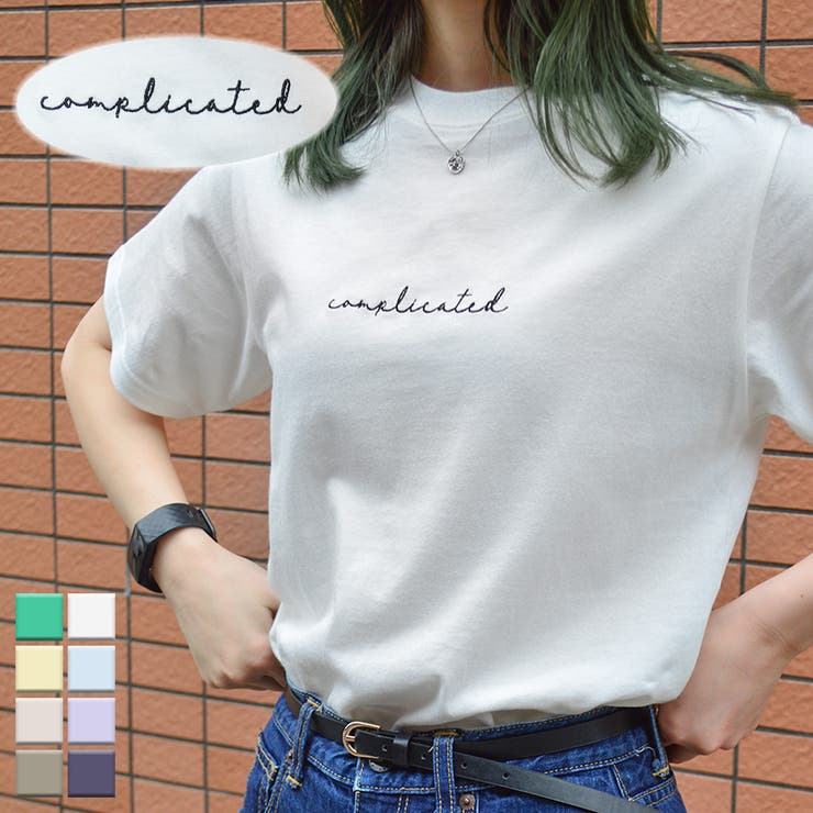 Complicated刺繍ロゴTシャツ | ＆soiree | 詳細画像1 