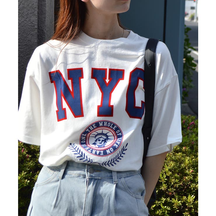 ホワイト |  NYCフロッキーロゴTシャツ | ＆soiree
