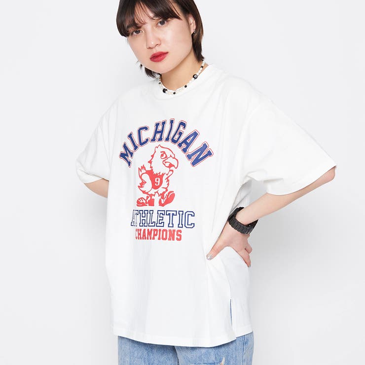 バードプリントカレッジＴシャツ | ＆soiree | 詳細画像2 