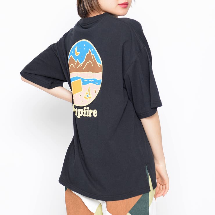 オーバーサイズ サークルバックプリントTシャツ | ＆soiree | 詳細画像12 