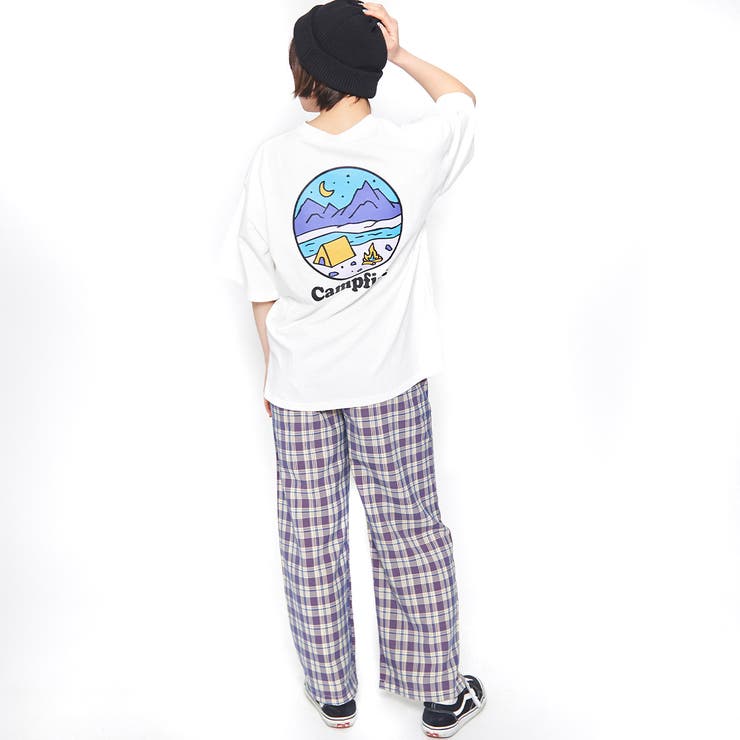 オーバーサイズ サークルバックプリントTシャツ | ＆soiree | 詳細画像18 