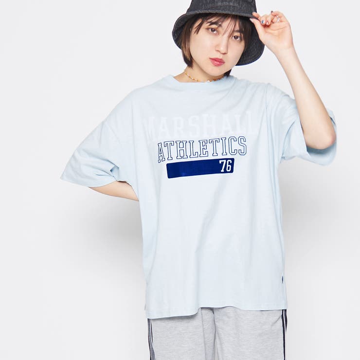 グレー | オーバーサイズ ロゴ半袖Ｔシャツ | ＆soiree