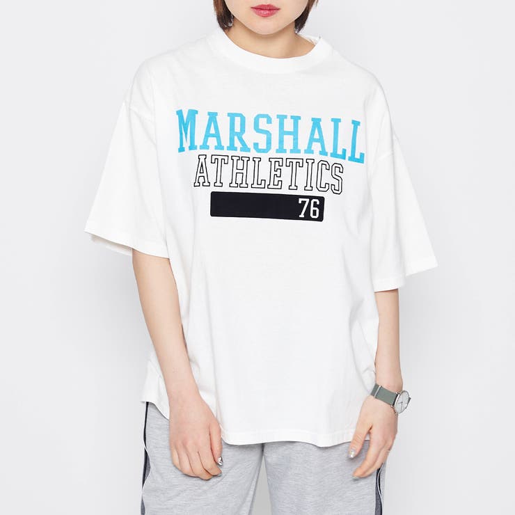 ホワイト | オーバーサイズ ロゴ半袖Ｔシャツ | ＆soiree