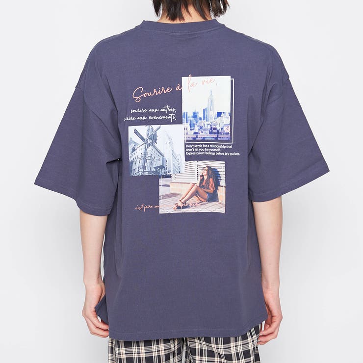 ノスタルジックバックフォトプリントTシャツ | ＆soiree | 詳細画像12 