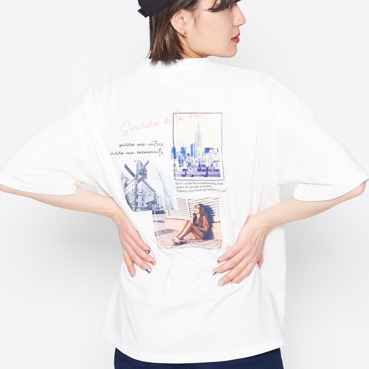 ノスタルジックバックフォトプリントTシャツ | ＆soiree | 詳細画像17 