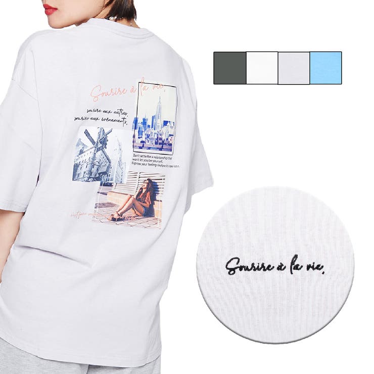 ノスタルジックバックフォトプリントTシャツ | ＆soiree | 詳細画像30 