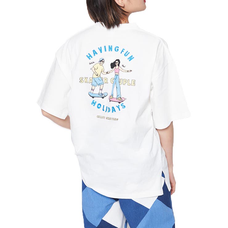 スケーター刺繍 プリントTシャツ | ＆soiree | 詳細画像4 
