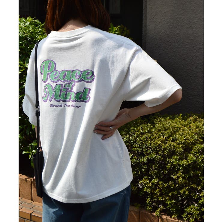 グリッタープリントTシャツ | ＆soiree | 詳細画像15 