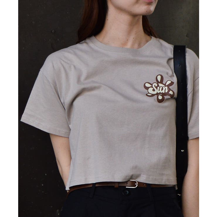 ポップカラーTシャツ ショート丈トップス[品番：RADM0000920