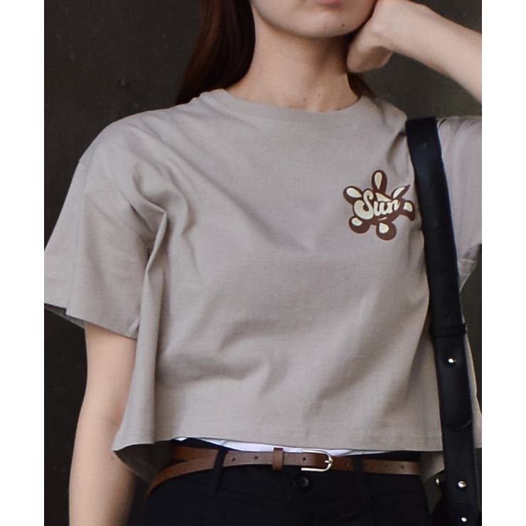 ANDREDAMO 売れ筋商品|||アンドレダモ Tシャツ トップス レディース Tops Brown ANDRESD tシャツ corset style sheer tops コルセットスタイル