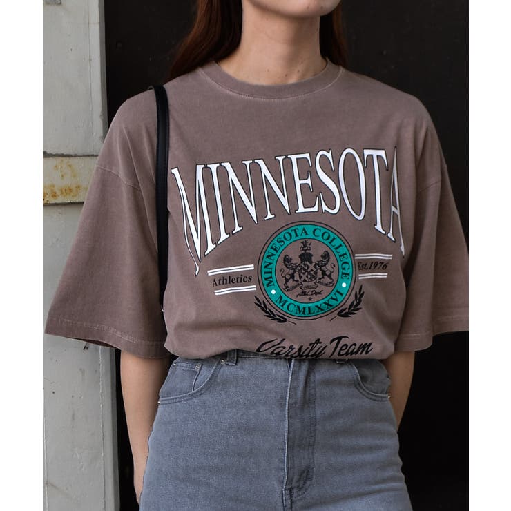 MINESOTAカレッジロゴ ピグメントTシャツ | ＆soiree | 詳細画像14 