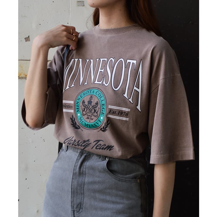 MINESOTAカレッジロゴ ピグメントTシャツ | ＆soiree | 詳細画像16 