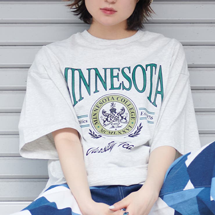 MINESOTAカレッジロゴTシャツ[品番：RADM0000925]｜＆soiree（アンド