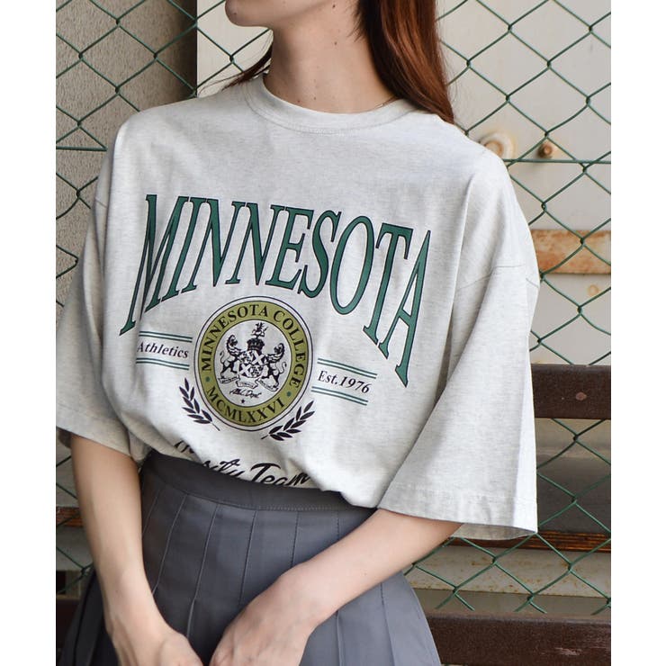 MINESOTAカレッジロゴ ピグメントTシャツ | ＆soiree | 詳細画像3 