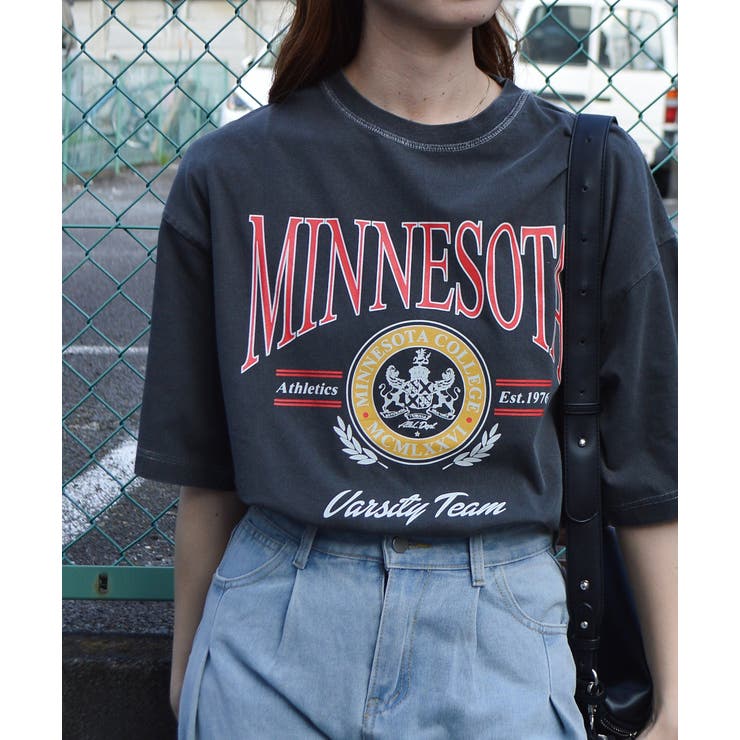 MINESOTAカレッジロゴ ピグメントTシャツ | ＆soiree | 詳細画像8 