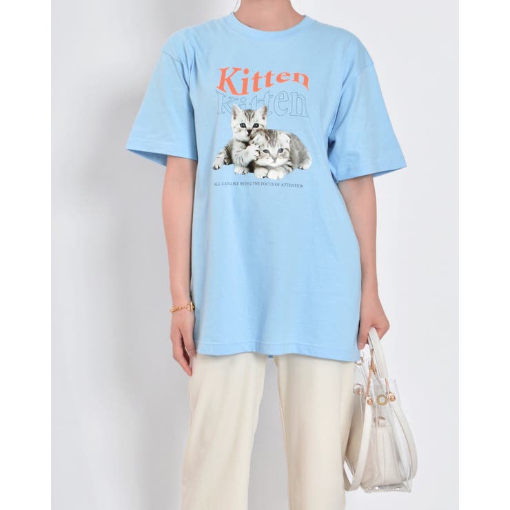 kitten猫プリントTシャツ | ＆soiree | 詳細画像21 
