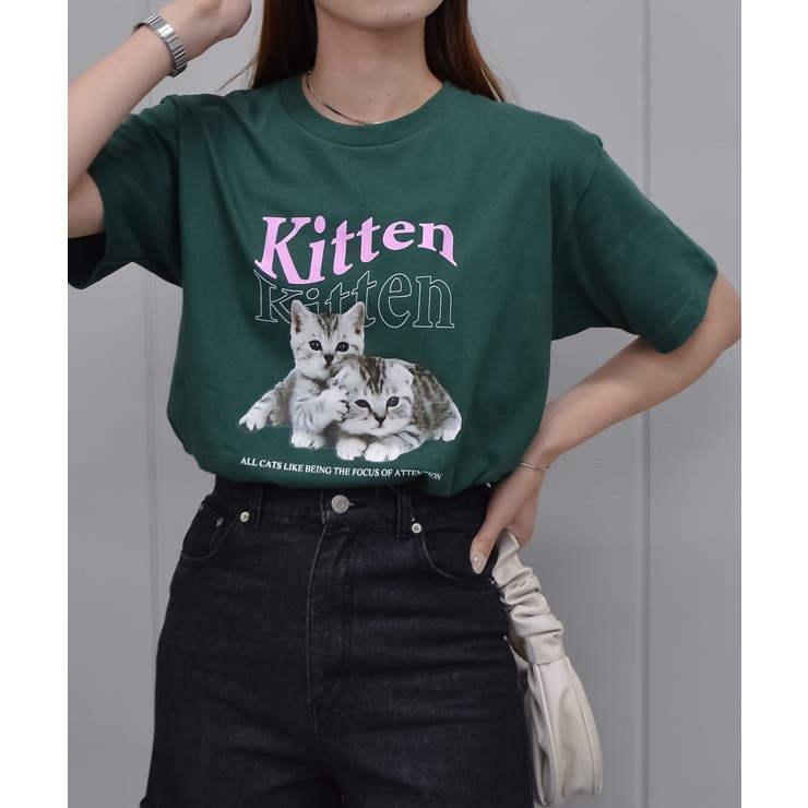 kitten猫プリントTシャツ | ＆soiree | 詳細画像3 