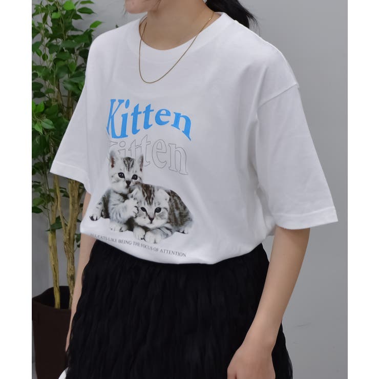 kitten猫プリントTシャツ | ＆soiree | 詳細画像8 