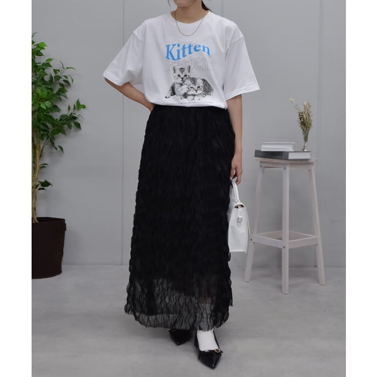 kitten猫プリントTシャツ | ＆soiree | 詳細画像9 