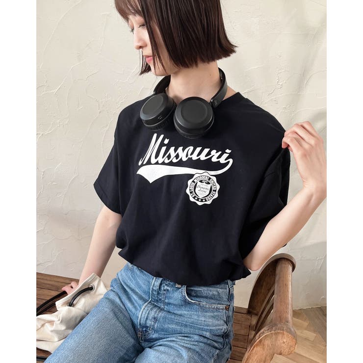 カレッジロゴアソートプリントTシャツ(半袖)[品番：RADM0005553