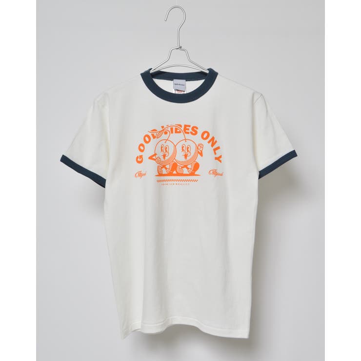 さくらんぼプリント リンガーTシャツ[品番：RADM0005686]｜＆soiree